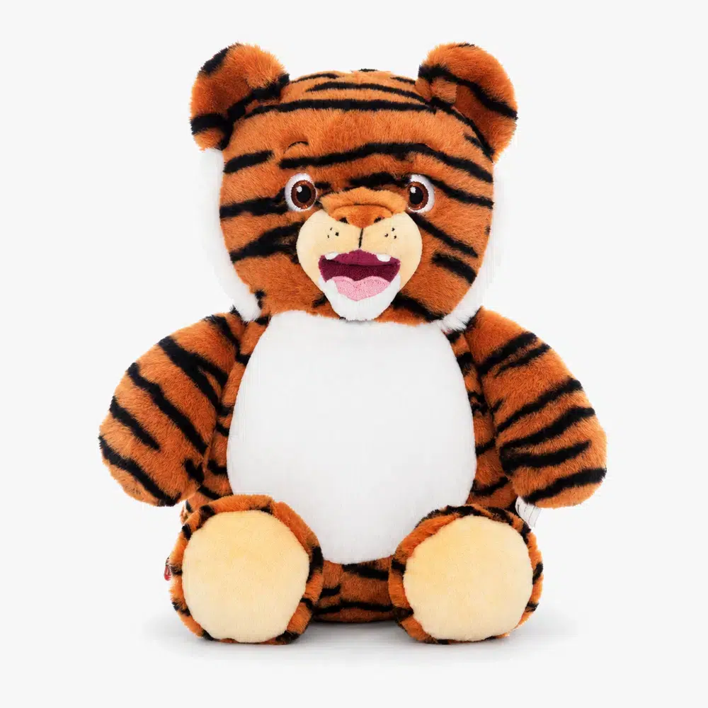 Tiger soft toy with name