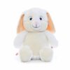 White rabbit soft toy with name