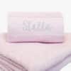 Pink towel with name