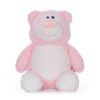 Pink teddy bear as a christening present