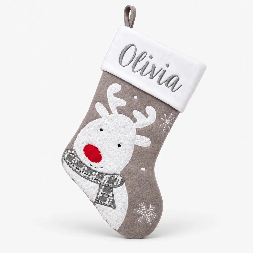 julstrumpa-alg Personalized moose Christmas stocking