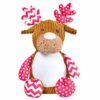 Pink reindeer stuffed animal