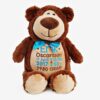 Brown teddy bear Personalized soft toy
