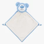 Soft blue bear comforter for babies