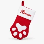 Christmas stocking with name and dog, 35 cm
