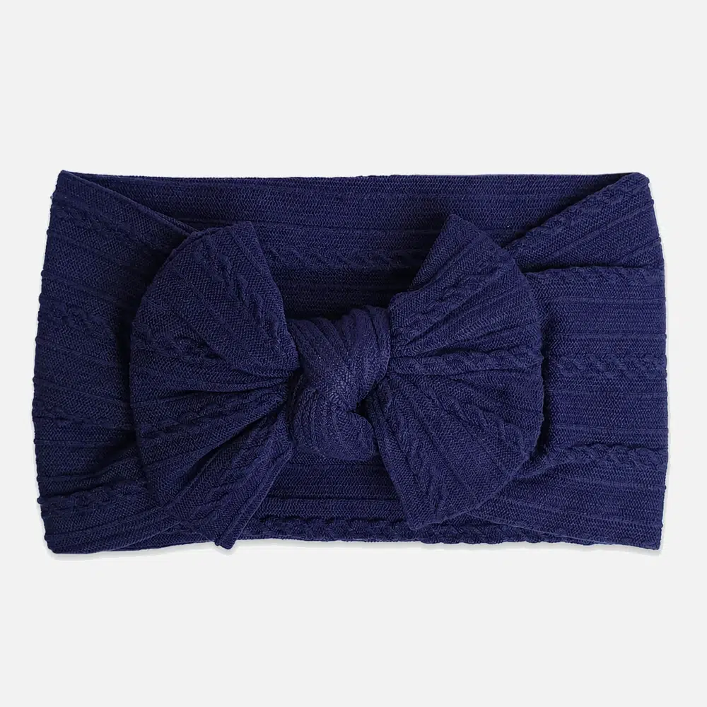 Headband baby navy blue in nylon
