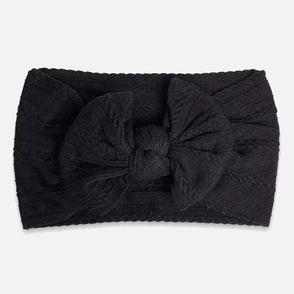 Headband baby black in nylon
