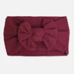 Headband for baby in burgundy nylon