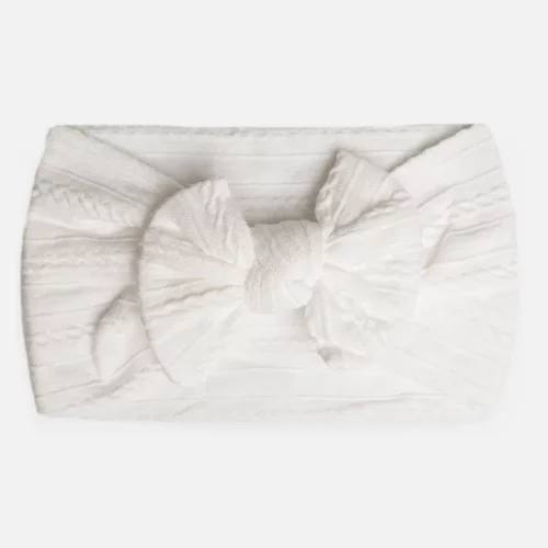 White hair band for baby in nylon