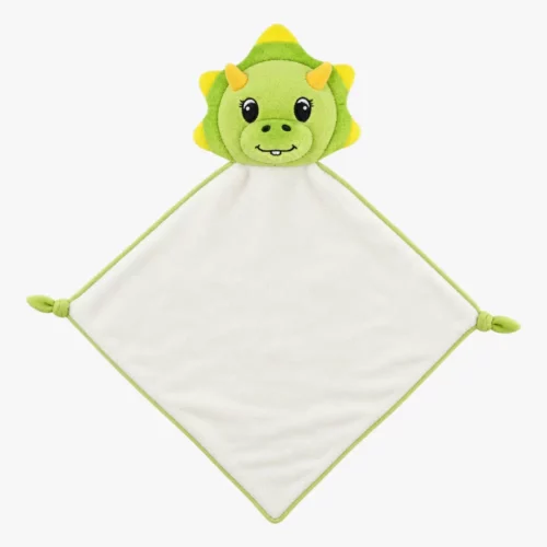 Green dino baby comforter