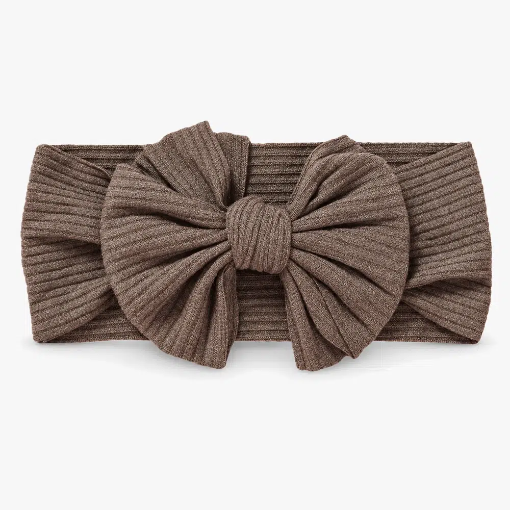 Light brown headband for baby ribbed - Nordic Rainbow