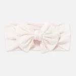 White headband for baby ribbed