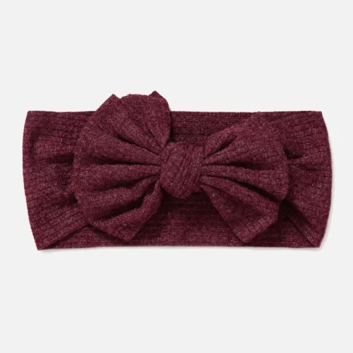Burgundy headband for baby
