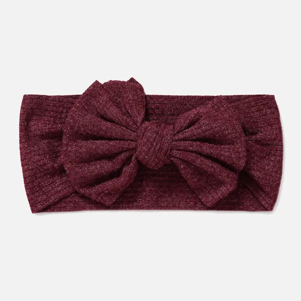 Burgundy headband for baby