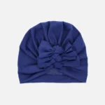 Navy blue turban baby
