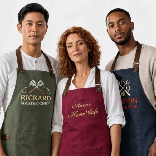Personalized apron with name, Oxford