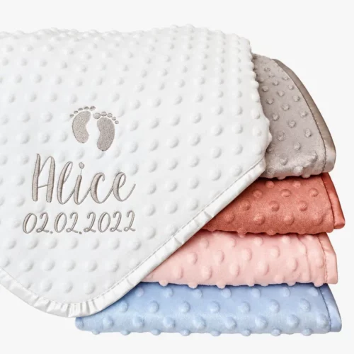 Baby blanket with the name summer blanket summer dream