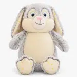 Gray rabbit with yellow stars