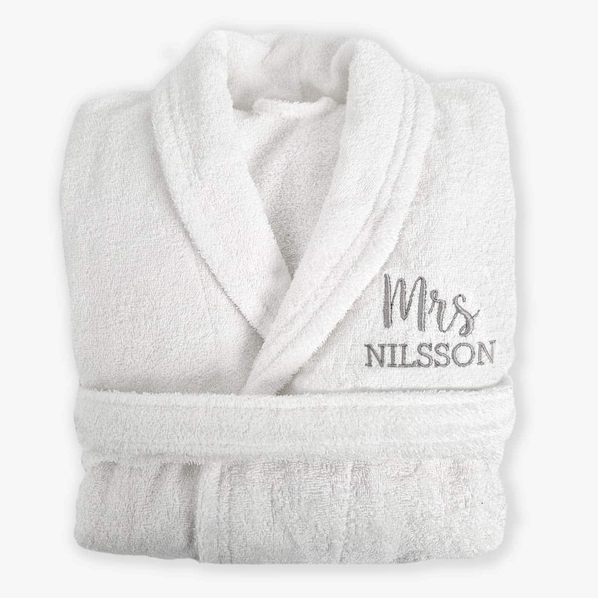 Personalized bathrobe with name OEKOTEX