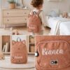 Backpack with name embroidered, children's backpack