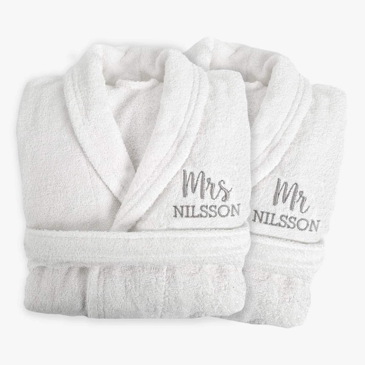 Personalized bathrobe with name - Lux