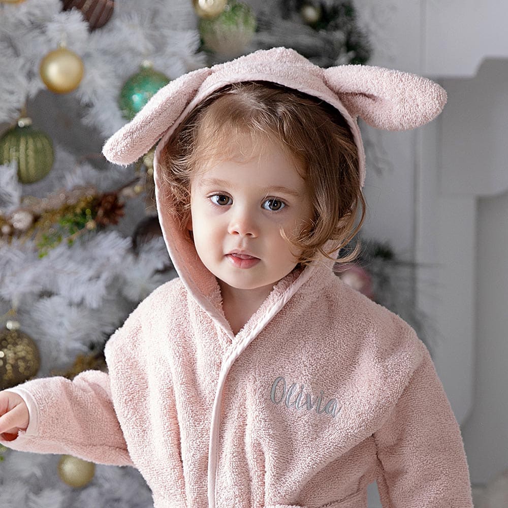 Personalized terry bathrobe for kids