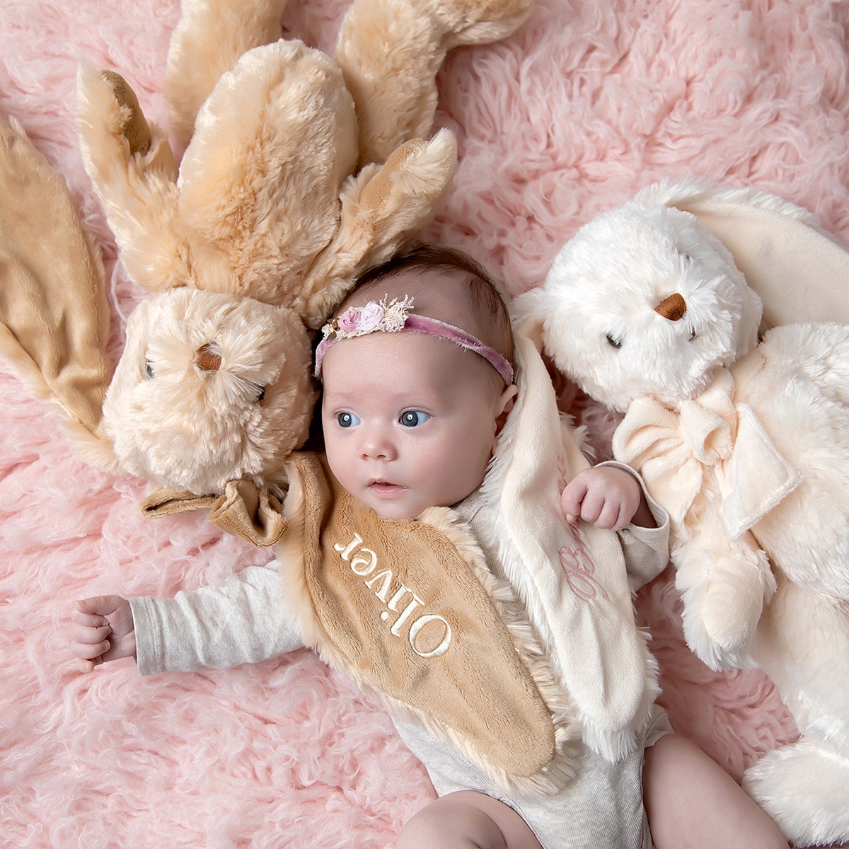 Brown personalized bunny Cornelia