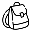 Backpacks menu icon