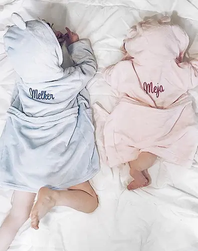 Personalized bathrobes with names