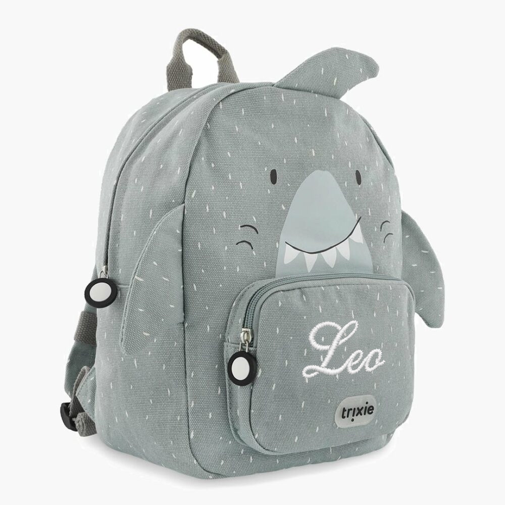 Personalized shark backpack with name Personalized shark backpack with name