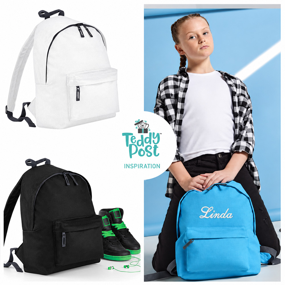Personalized name backpack for junior college