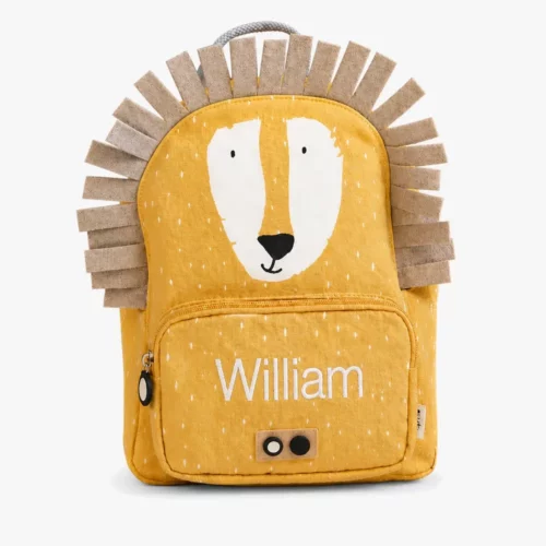 Personalized backpack with name, Mr. Lion