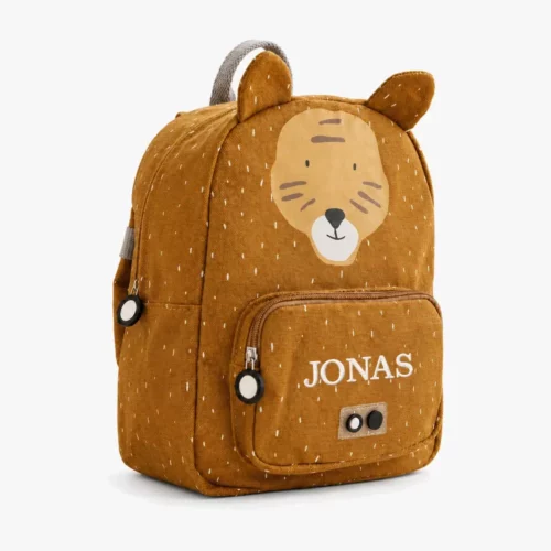 Personalized backpack with name, Mr. Tiger