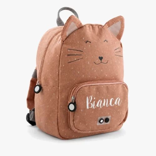 Personalized backpack with name, Mrs. Cat