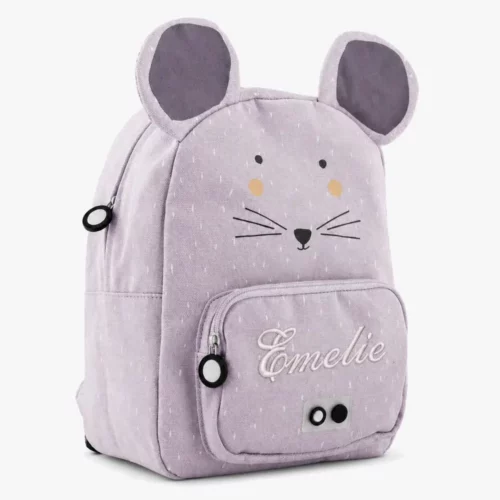 Personalized backpack with name, Mrs. Mouse