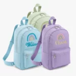 Personalized backpack for kids in pastel colors