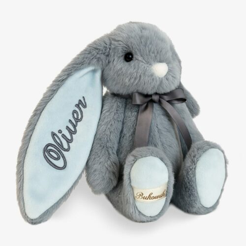Pearl blue personalized bunny
