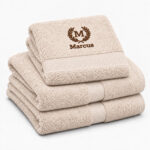 Sand personalized towel with name