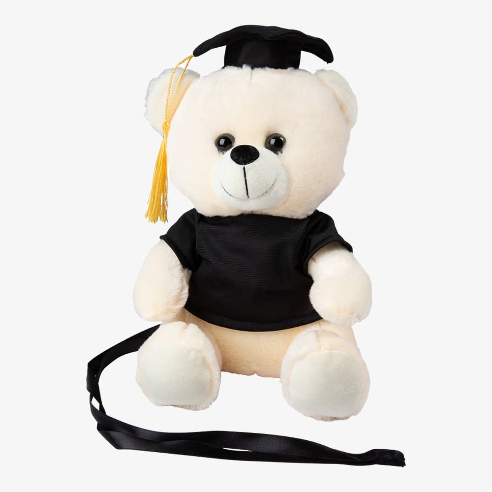 Graduation teddy bear, 24 cm Graduation teddy bear with black cap