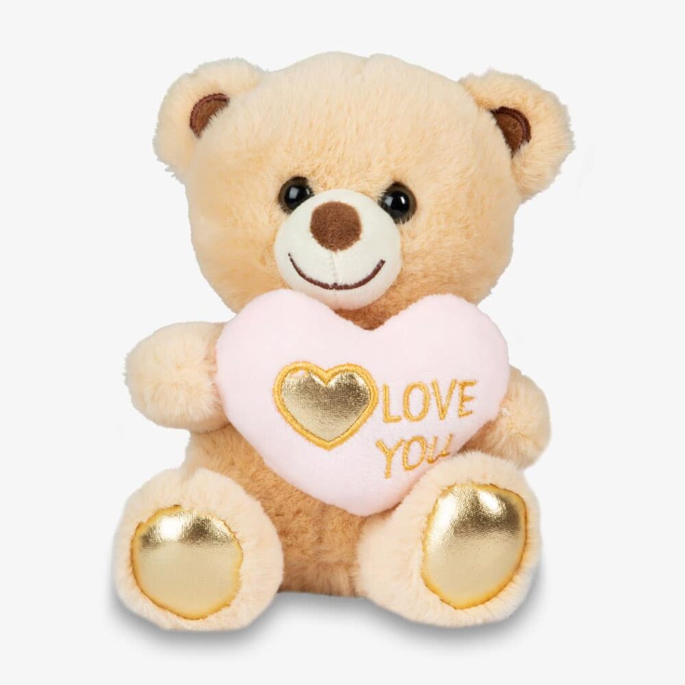 Teddy bear "Love you" - with heart Teddy bear "Love you" with pink heart