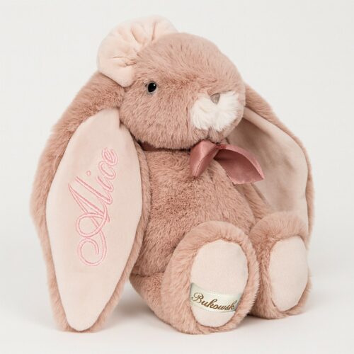 Powder pink personalized bunny - Kanina